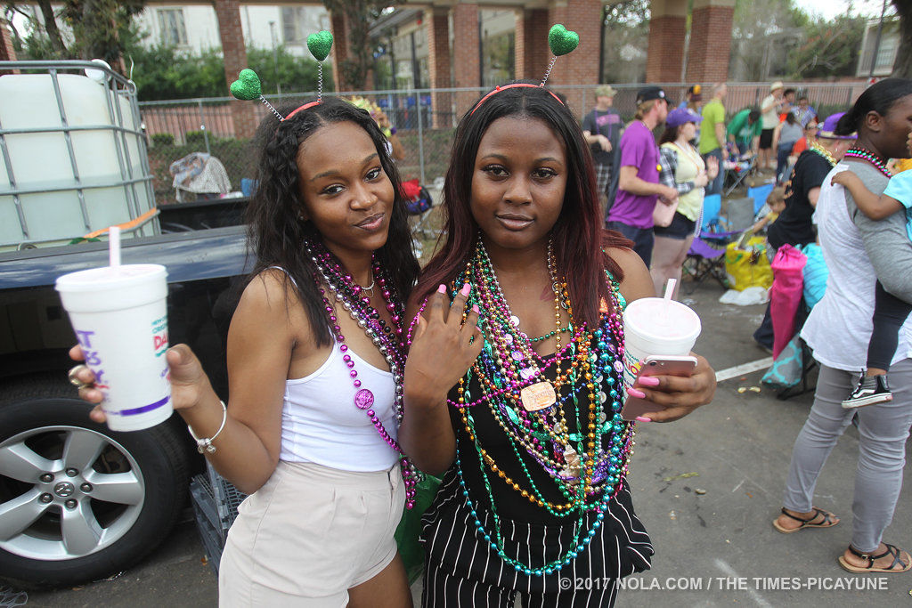 Trucks of Elks Orleans, Crescent City parade on Mardi Gras Day